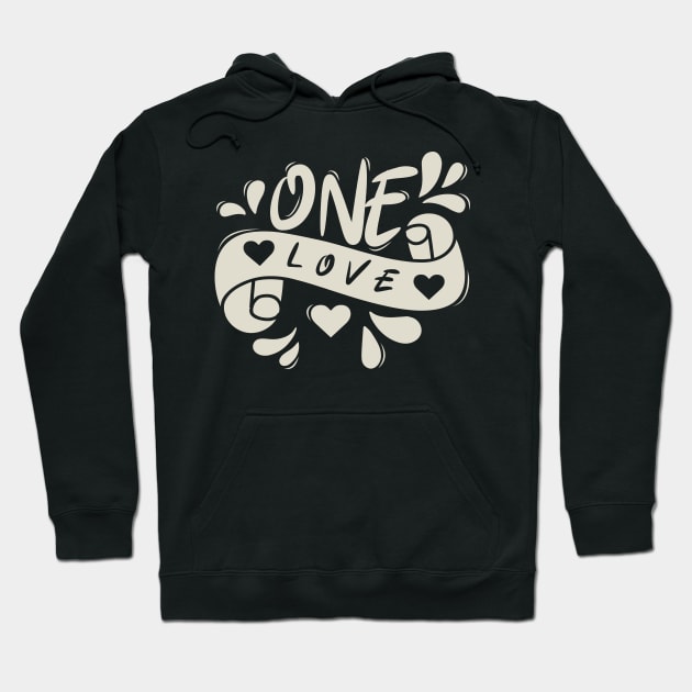 One Love Hoodie by Distrowlinc